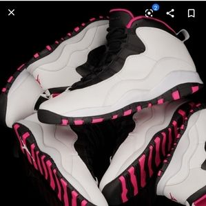 Vivid Pink Jordan 10s